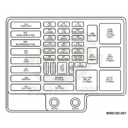 15461947  -  2001-2004 P32 Fuse Box Cover Label